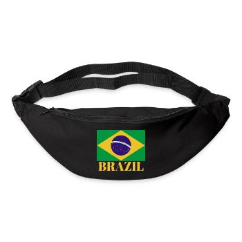 Vintage C’est dans mon ADN Brésil Drapeau BRÉSILIEN BRÉSIL - Sac banane - noir - Devant