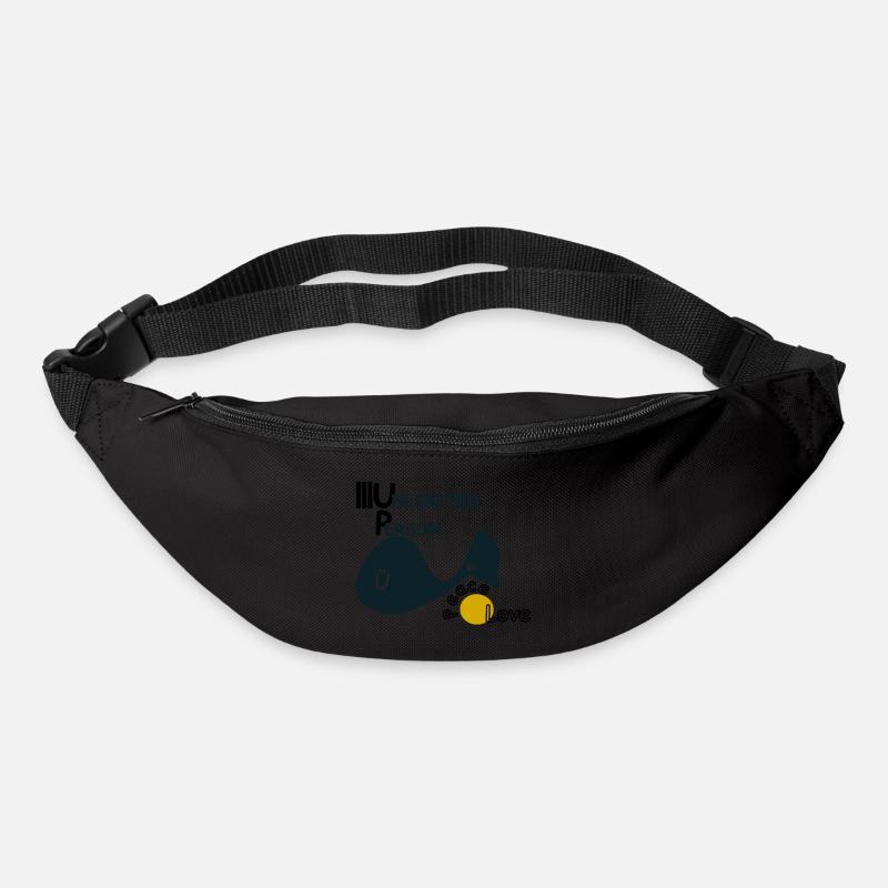 Peace and Love - Bum bag - black