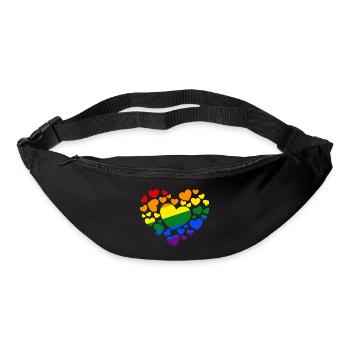 I Love LGBT - Bum bag - black - Front