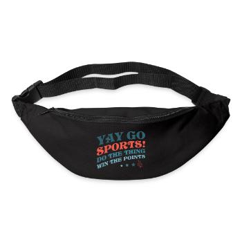 Yay Go Sports! Funny Sports - Bum bag - black - Front