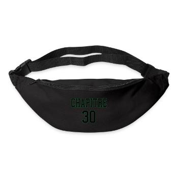 Chapitre 30 entamé. Idée cadeau humour 30ans livre - Sac banane - noir - Devant