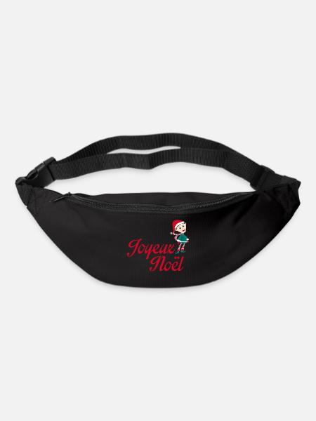 merry christmas leprechaun - Bum bag - black