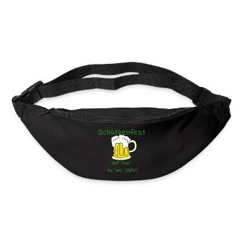 Schützenfest ist jedes Jahr - Gürteltasche - Schwarz - Vorne