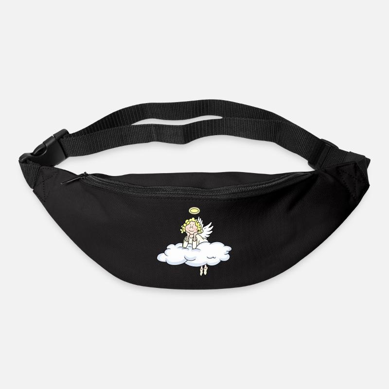kleiner Engel-Wolke-Pause - Gürteltasche - Schwarz