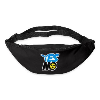 YES Windenergie NO Atomenergie | Umweltschutz - Bum bag - black - Front