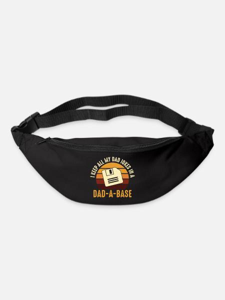 Papa Witz Diskette Retro Design - Gürteltasche - Schwarz
