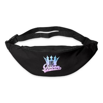 16ÈME ANNIVERSAIRE SWEET 16 QUEEN - Sac banane - noir - Devant