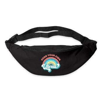 Attention à votre propre utérus - Pro Women - Sac banane - noir - Devant