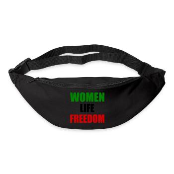 Women life freedom - Gürteltasche - Schwarz - Vorne