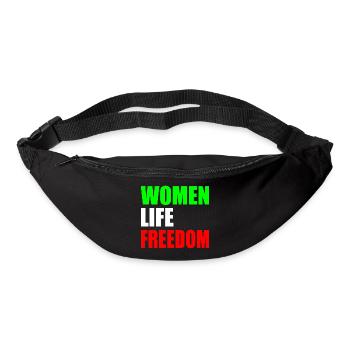 Women life freedom - Gürteltasche - Schwarz - Vorne