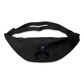 Rassige Waschbär-Geburtstagsfeier - Gürteltasche - Schwarz - Vorne