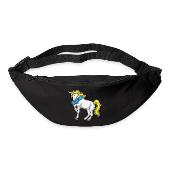 Foulard licorne - Sac banane - noir - Devant