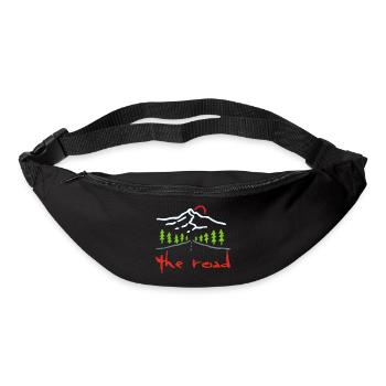 Die Straße - Gürteltasche - Schwarz - Vorne