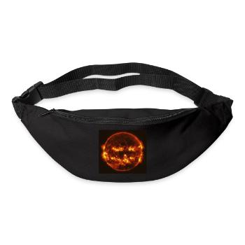 Helloween Kürbis - Sonne - Gürteltasche - Schwarz - Vorne