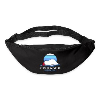 Eisbaden cool Winterbader Winterschwimmen - Gürteltasche - Schwarz - Vorne