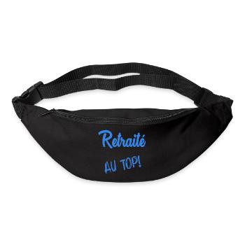RETRAITE. RETRAITE. RETRAITEE. SENIOR. MAMIE. PAPY - Sac banane - noir - Devant
