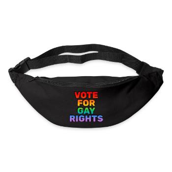 Vote for Gay Rights - Bum bag - black - Front