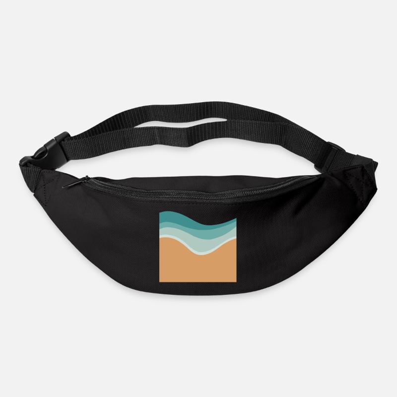 Minimaler Strand - Gürteltasche - Schwarz