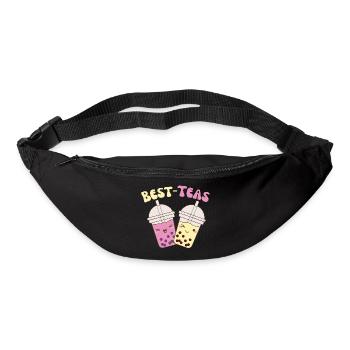 Best Teas cute kawaii bubble tea boba tea - Bum bag - black - Front