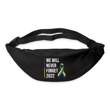 Ukraine War Peace Ribbon - Bum bag - black - Front
