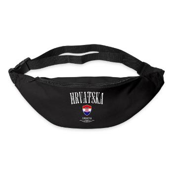 Croatian pride, Croatian flag - Bum bag - black - Front