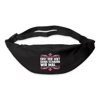 JGA Team Braut Junggesellinnenabschied - Gürteltasche - Schwarz - Vorne