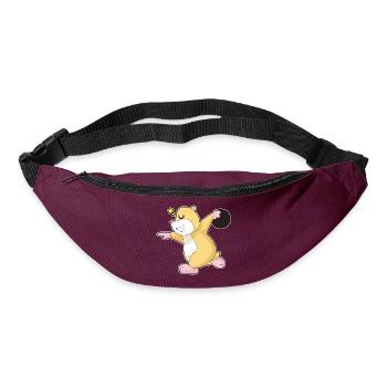 Hamster Bowling Boule de bowling - Sac banane - bordeaux  - Devant