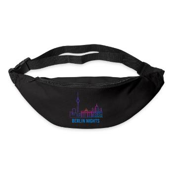 Berlin Nights Neon Skyline - Gürteltasche - Schwarz - Vorne