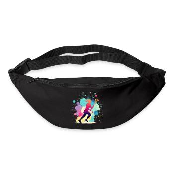 Lacrosse, Joueuse de crosse Femme, Graphique Lacrosse - Sac banane - noir - Devant