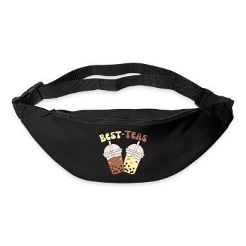 Best Teas cute kawaii bubble tea boba tea - Bum bag - black - Front