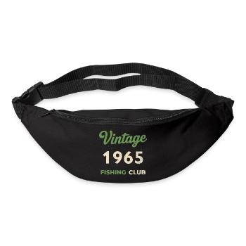 Millésime 1965 – Année de naissance rétro du club de pêche - Sac banane - noir - Devant