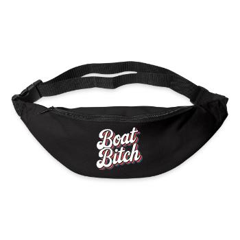 Funny Retro Boat Life Typography - Bum bag - black - Front