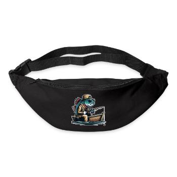 Angeln Angler - Gürteltasche - Schwarz - Vorne