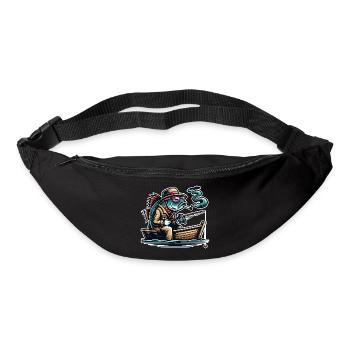 Fishing Norway Funny Fish - Bum bag - black - Front