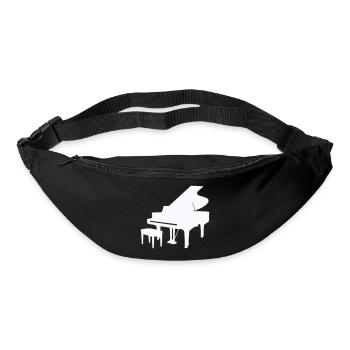Piano Silhouette Monochrome - Sac banane - noir - Devant