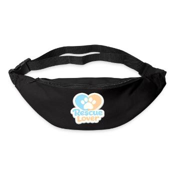 Cœur de Patte de Maître de Sauvetage - Sac banane - noir - Devant