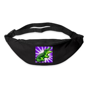 crocodile - Sac banane - noir - Devant