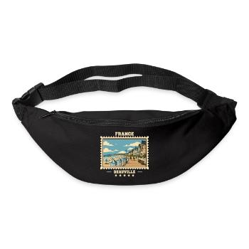 Frankreich Vintage Reisemarke - Gürteltasche - Schwarz - Vorne
