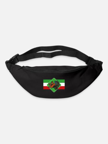 Faravahar Zoroastrianism Simurgh Persia - Bum bag - black