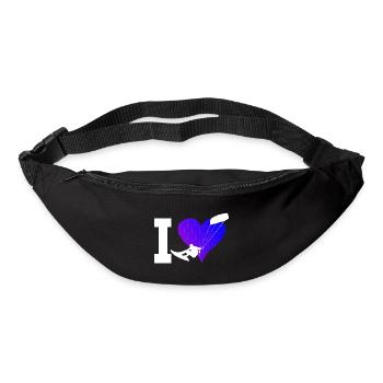 Kitesurf Kitesurf Kitesurfer Kitesurf Hommes - Sac banane - noir - Devant