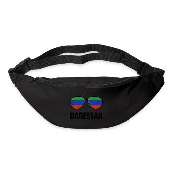 Dagestan Dagestani Dagestaner Flagge Sonnenbrille - Gürteltasche - Schwarz - Vorne