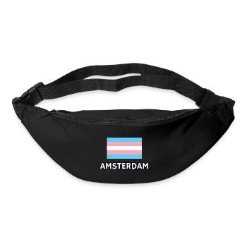 Trans Pride Flag Amsterdam - Bum bag - black - Front