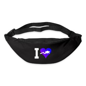 Plongée sous-marine Plongée Femmes Plongeuses Plongée - Sac banane - noir - Devant
