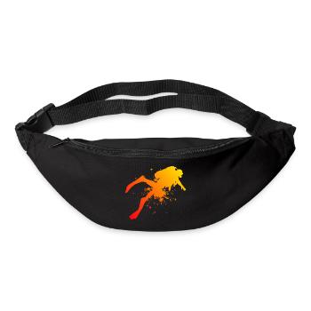 Plongée Libre Plongée Plongée Homme Plongeur Hommes - Sac banane - noir - Devant