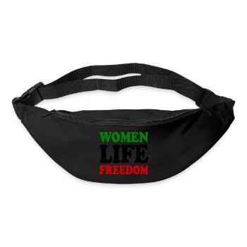 Women life freedom - Gürteltasche - Schwarz - Vorne