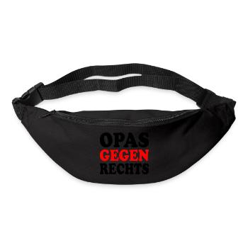 Opas gegen rechts - Gürteltasche - Schwarz - Vorne