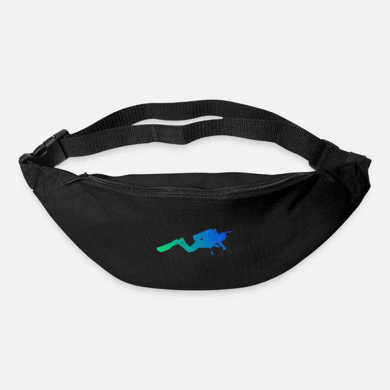 Plongeur Plongée Hommes Plongée sous-marine - Sac banane - noir