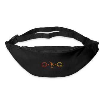 Körpergymnastik Fitnesstraining Aerobic - Gürteltasche - Schwarz - Vorne