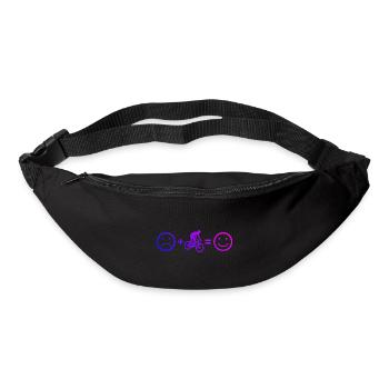 Cyclistes de montagne masculins Cyclistes cyclistes - Sac banane - noir - Devant