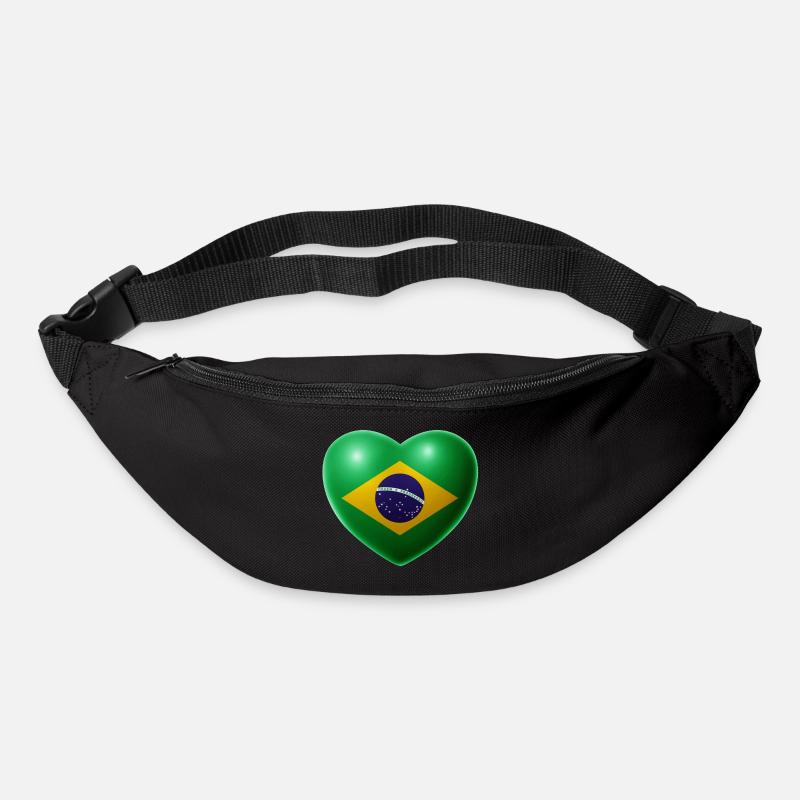 Coeur (Brésil / Brasil) 01 - Sac banane - noir